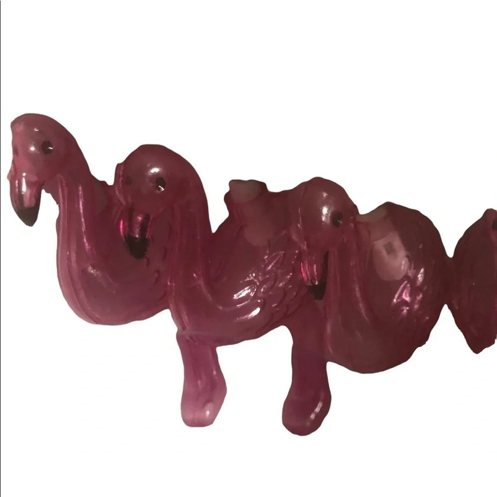 Living Quarters 10 NIP Decorative Pink Plastic Flamingo 10’ String Lights Patio